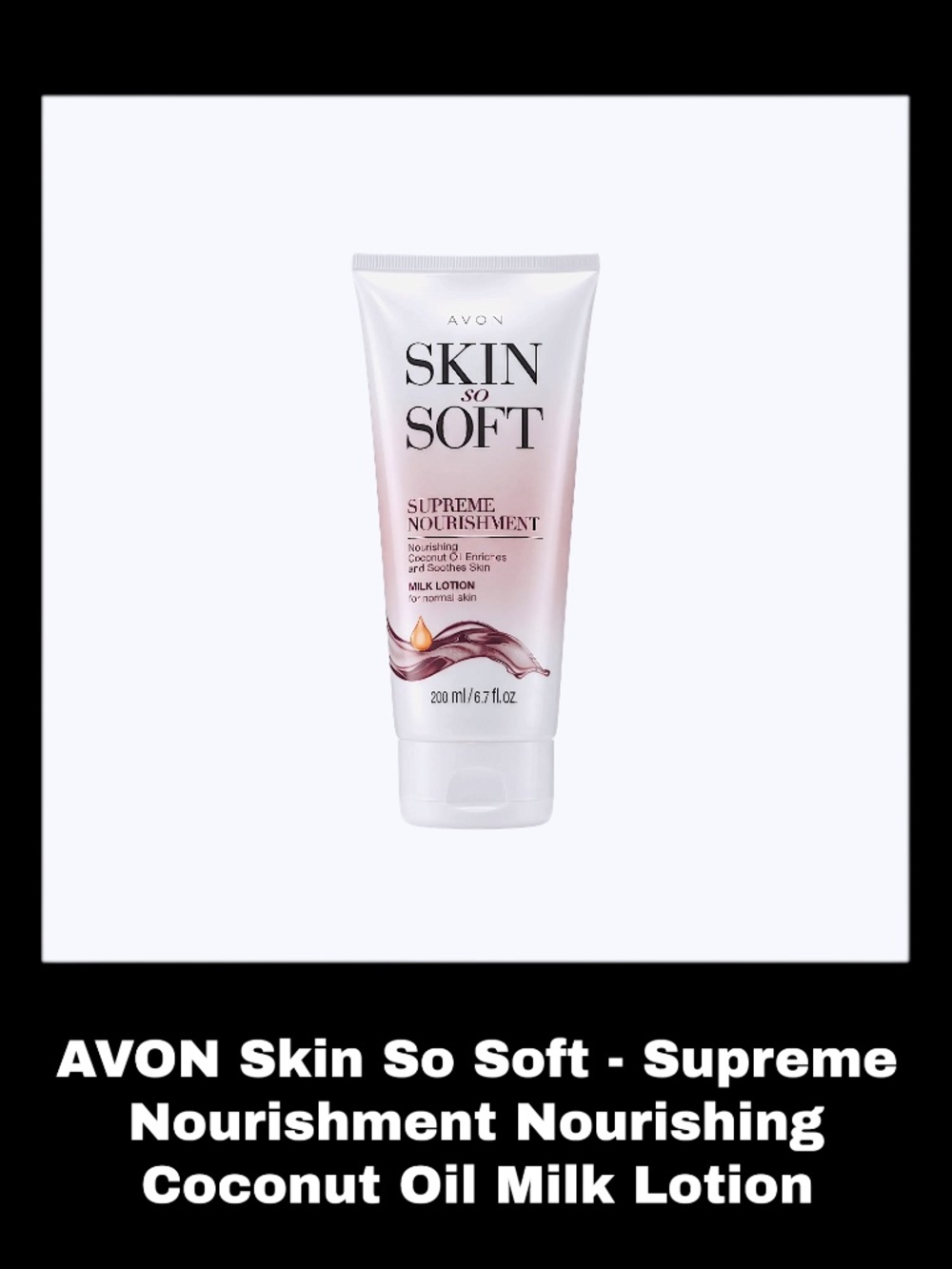 AVON SKIN SO SOFT Supreme Nourishment - Nourishing Coconut Oil Milk Lotion